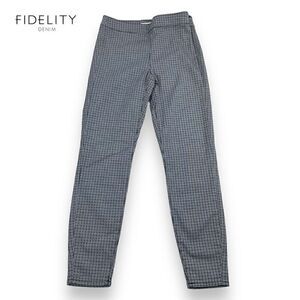 Fidelity Denim Pants Women’s‎ Size 24 Gray Flat Front Side Zip Cropped Pants